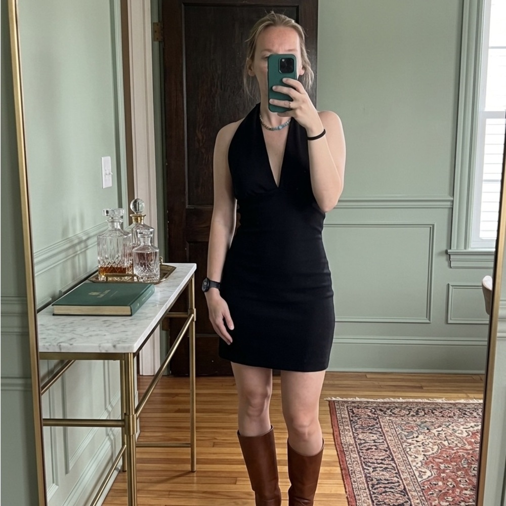 NWT Sezane dress - mini black halter